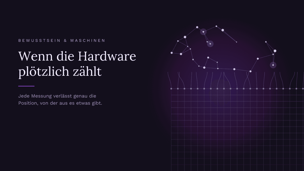 Ein Raster aus Leitungen, das nach oben in ein dichtes, unregelmäßiges Geflecht übergeht