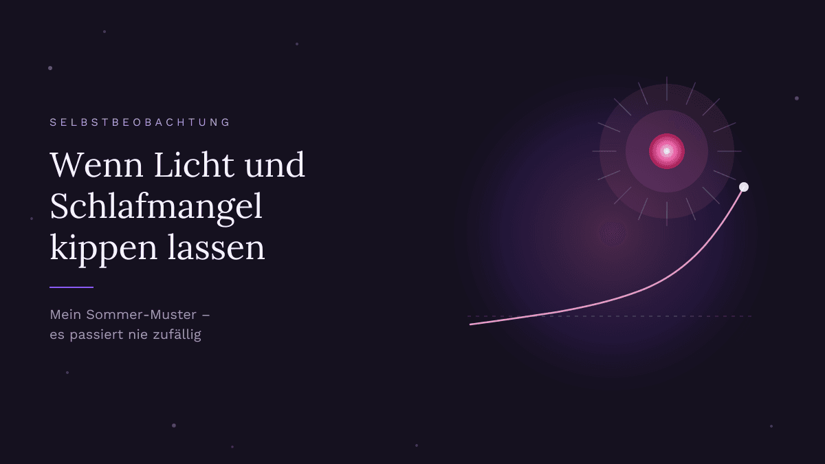 Eine strahlende Lichtquelle und darunter eine Kurve, die über eine Schwelle steigt