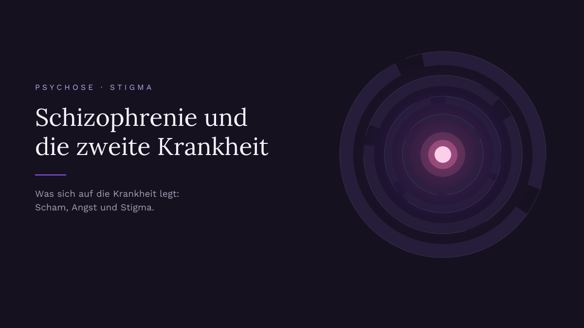 Ein kleiner, hell leuchtender Kreis, über den sich ein größerer, dunkler Ring legt